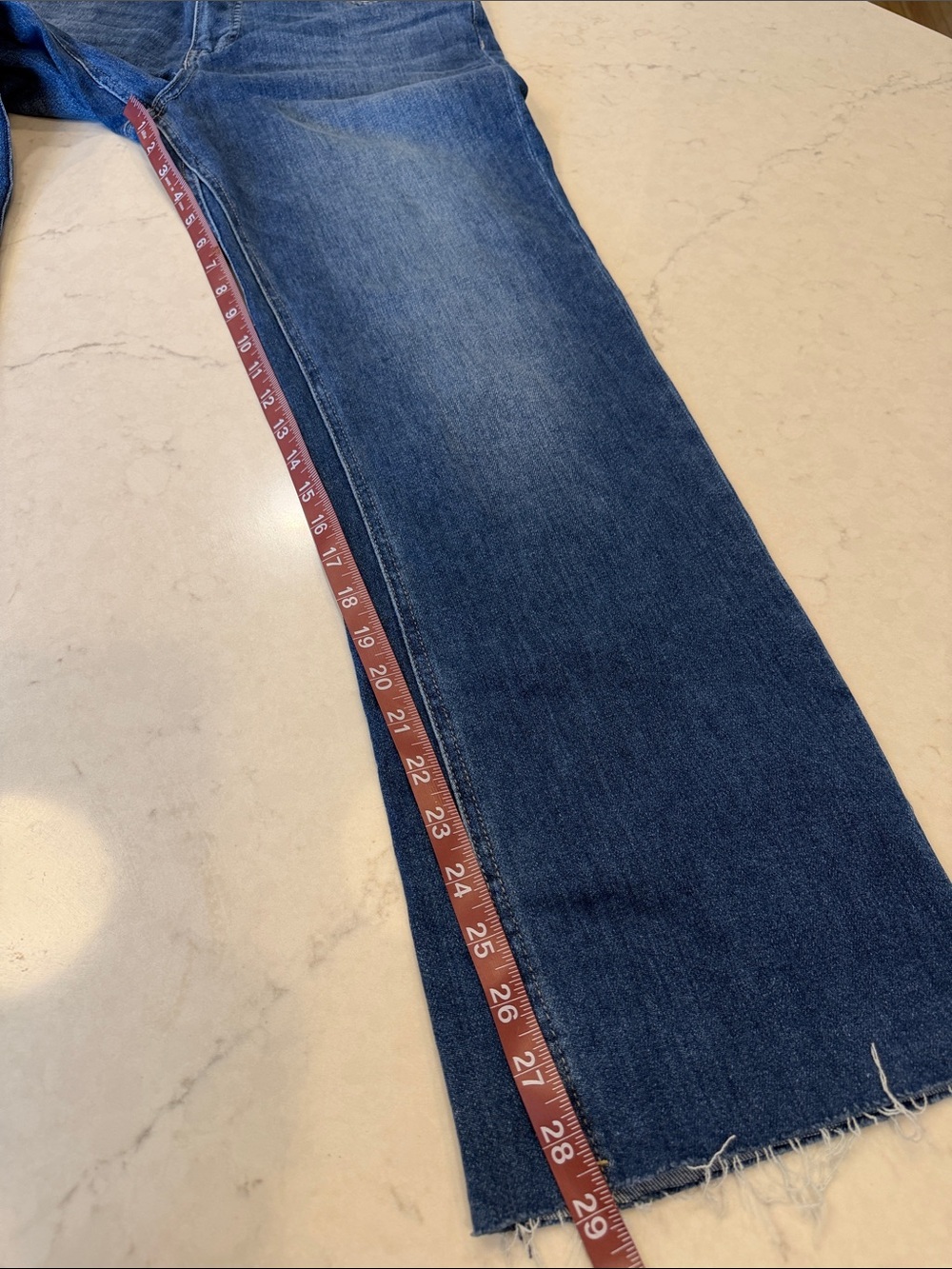 Kut From The Kloth Kelsey Fab Ab Ankle‎ Flare Jeans Size 8 Raw Hem - Picture 10 of 10